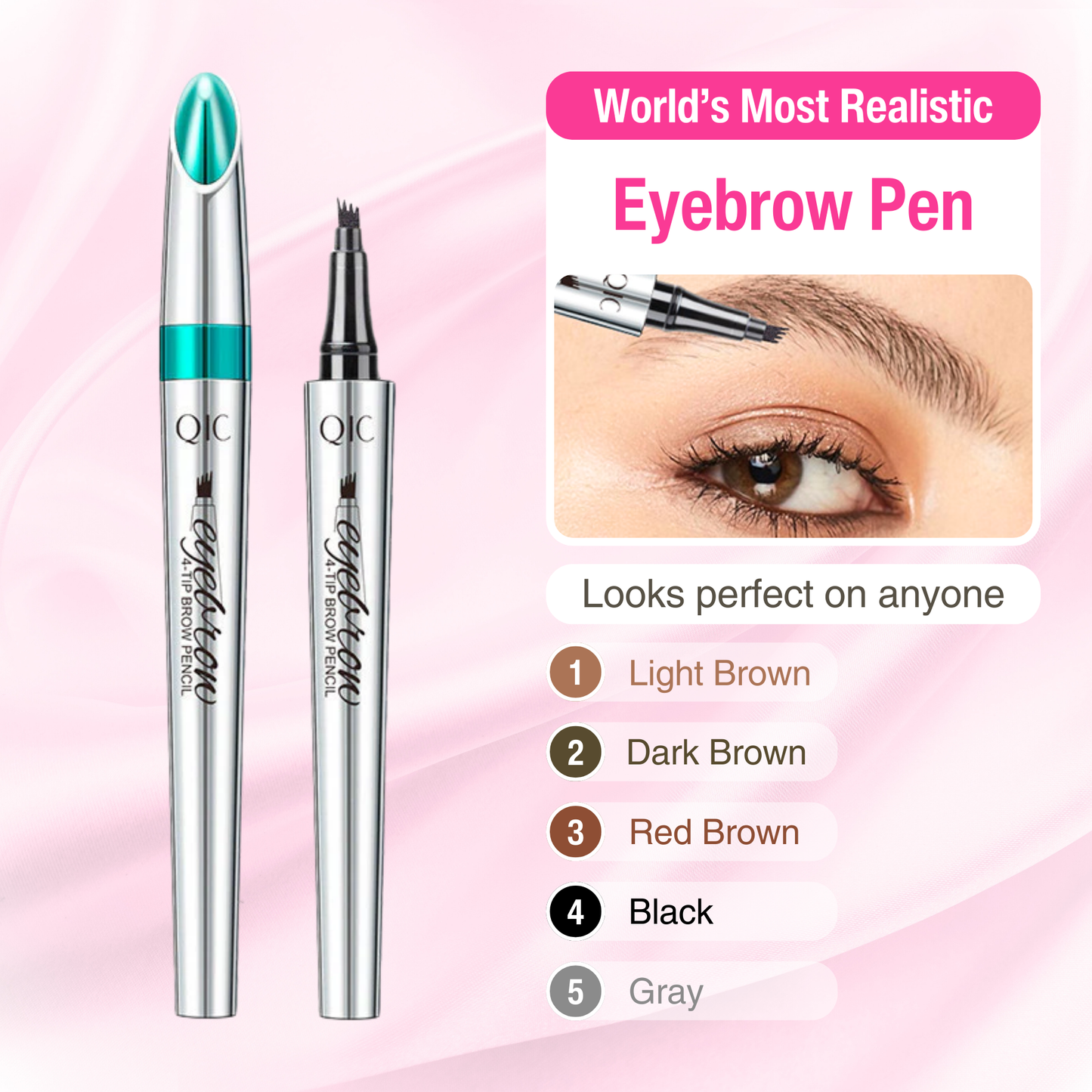 BeauAlori Premium Natural Tip Microblading Eyebrow Pen
