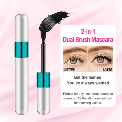 2-in-1 Dual Brush Waterproof Mascara