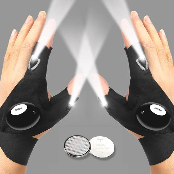 NightGrip Pro LED Fingerless Gloves