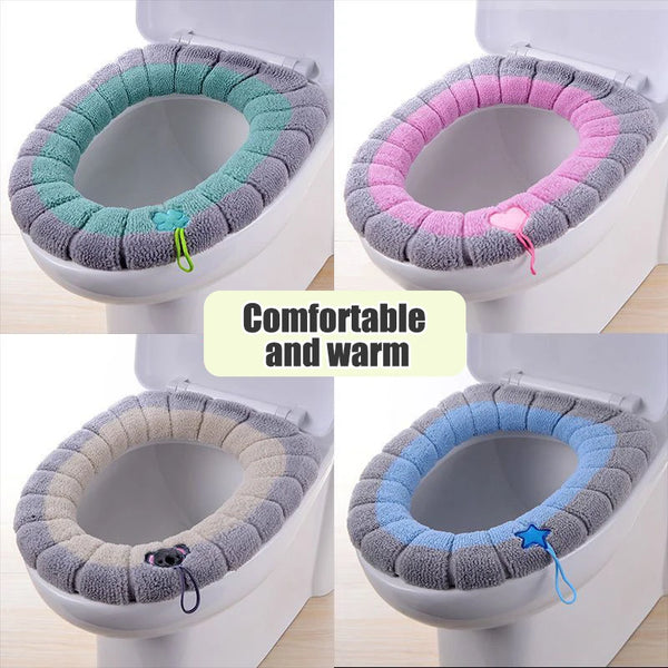 Cozy Knit Toilet Seat Cover